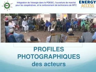 PROFILES PHOTOGRAPHIQUES des acteurs