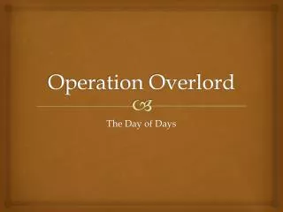 Operation Overlord