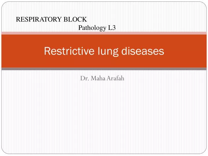 restrictive lung diseases