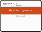 Restrictive lung diseases - slide 1