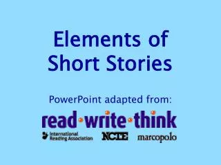 Elements of Short Stories