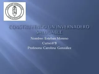construyendo un invernadero saludable