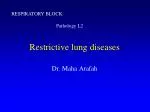 Restrictive lung diseases - slide 1