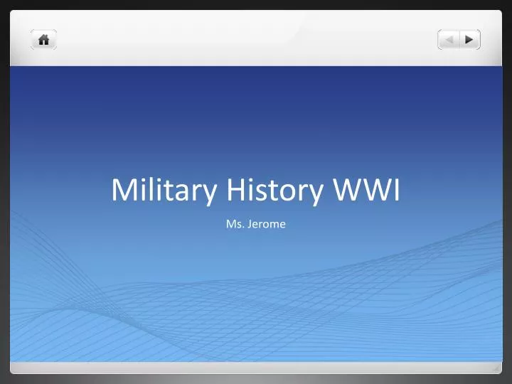 military history wwi