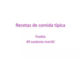recetas de comida t pica