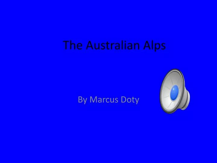 the australian alps