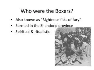 Who were the Boxers?