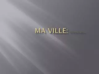 ma ville by alan vargas