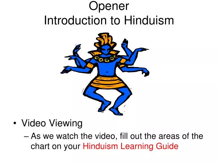 opener introduction to hinduism