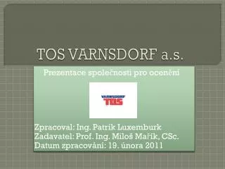 tos varnsdorf a s