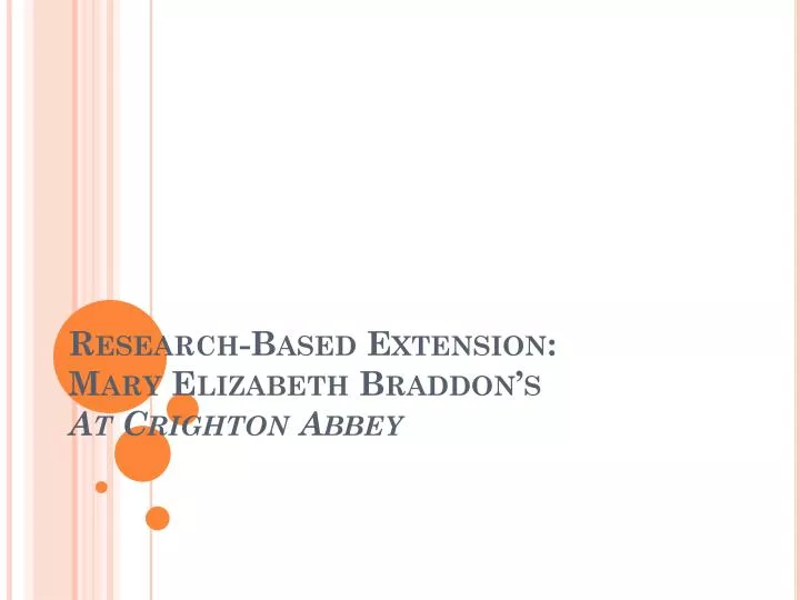 research based extension mary elizabeth braddon s at crighton abbey