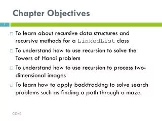 Chapter Objectives