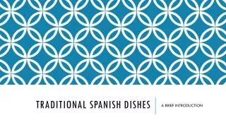 Traditional spanish dishes