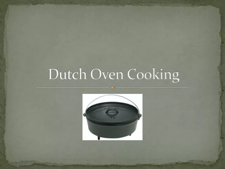 dutch oven cooking