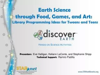 Earth Science through Food, Games, and Art: Library Programming Ideas for Tweens and Teens