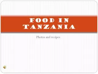 Food in tanzania