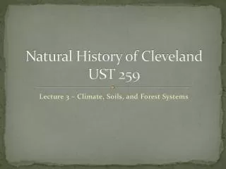 Natural History of Cleveland UST 259