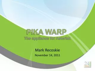 Mark Recoskie November 14, 2011
