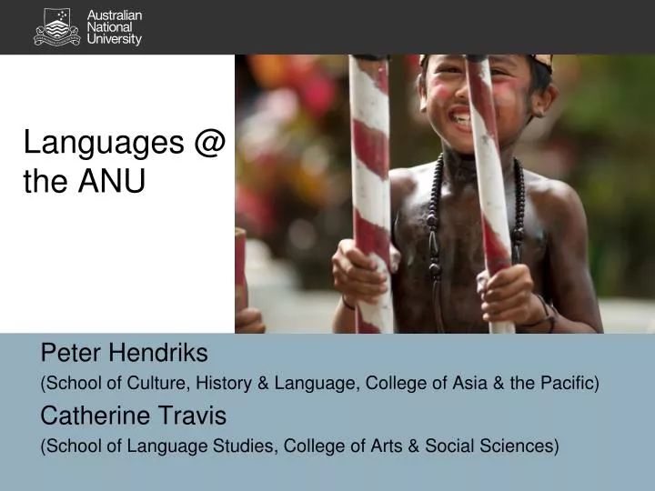 languages @ the anu