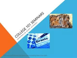 College 101 Seminars