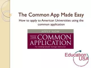 The Common App Made Easy