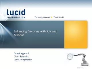 Enhancing Discovery with Solr and Mahout