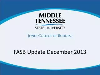 FASB Update December 2013