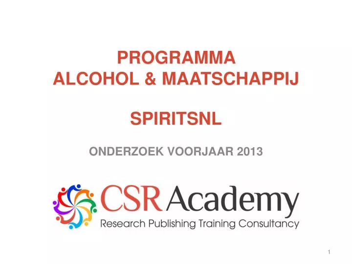 programma alcohol maatschappij spiritsnl