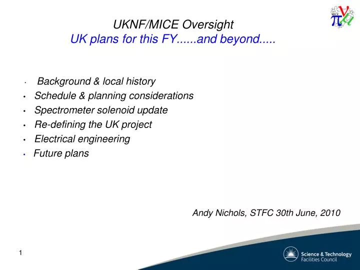 uknf mice oversight uk plans for this fy and beyond
