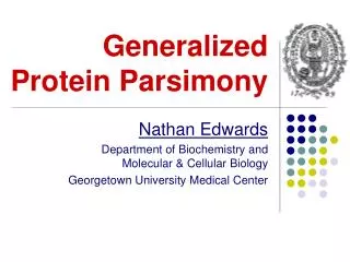 Generalized Protein Parsimony