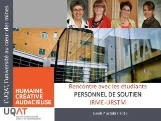 rencontre avec les tudiants personnel de soutien irme urstm