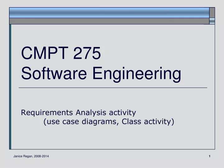 cmpt 275 software engineering