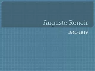 auguste renoir