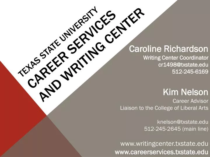 texas state university career services and writing center