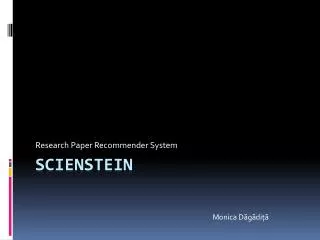 res earch paper recommender system