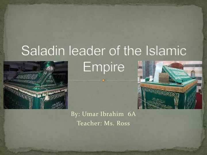saladin leader of the islamic empire
