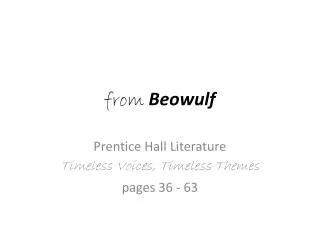 from Beowulf