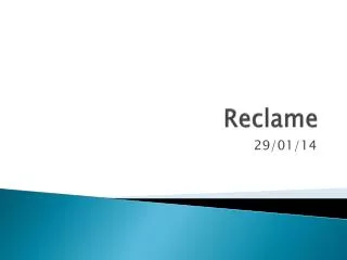 reclame