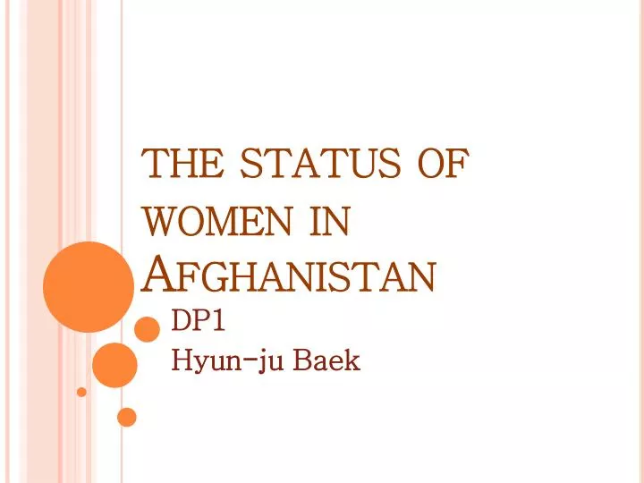 the status of women in afghanistan