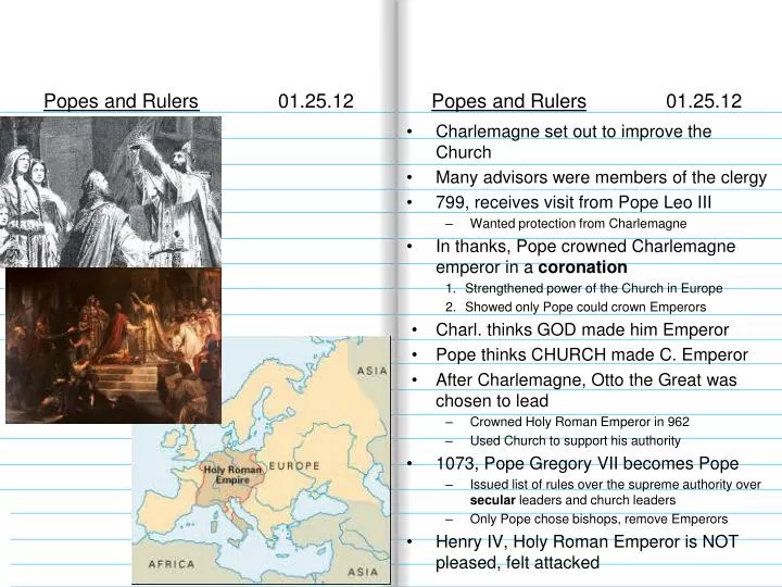 popes and rulers 01 25 12