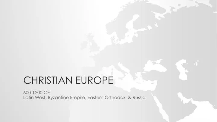 christian europe