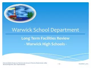 Warwick School Department