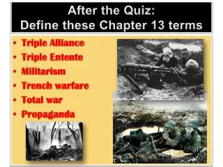 After the Quiz: Define these Chapter 13 terms