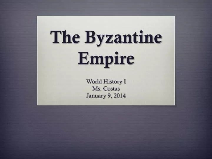 the byzantine empire