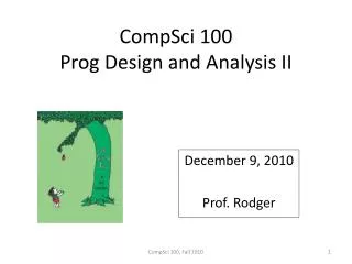 CompSci 100 Prog Design and Analysis II