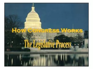 How Congress Works