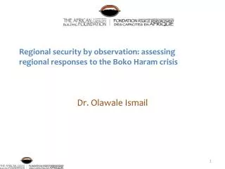 Regional security by observation: assessing regional responses to the Boko Haram crisis