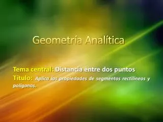 geometr a anal tica