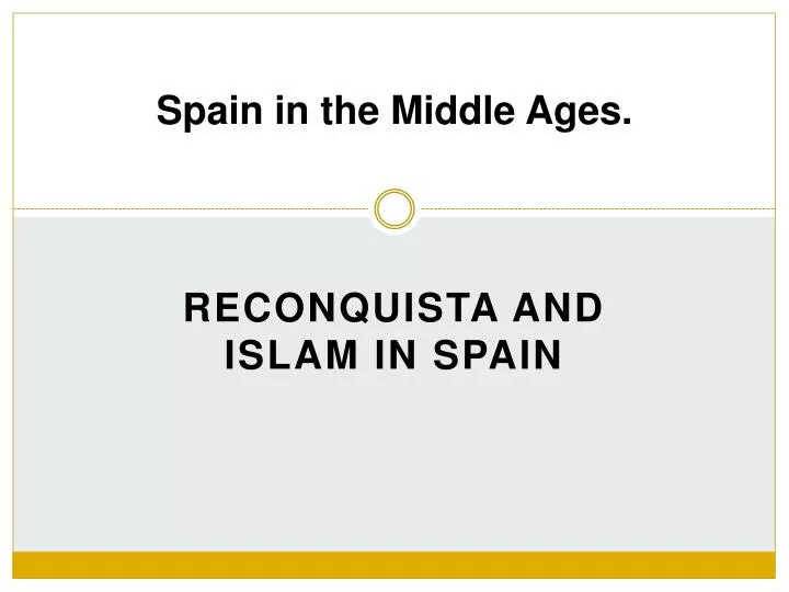spain in the middle ages