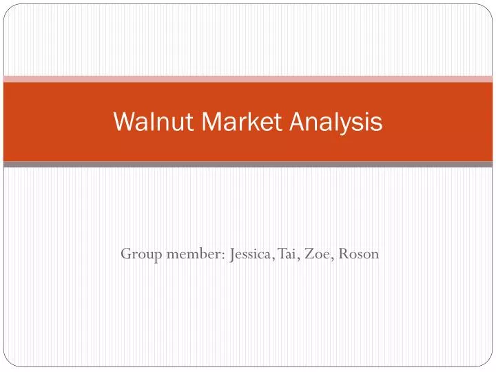 walnut market analysis